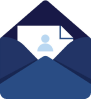 banner illustration of email marketing subscription to newsletter news offers promotions a letter in an envelope buttons template subscribe submit send by mail blue and white eps 10 vector 1 | Careers New | STATMedCare Payor and Physician Enrollment and Credentialing